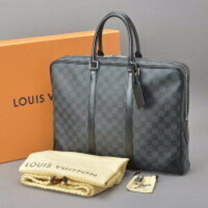 Louis Vuitton Porte Document Voyage briefcase business bag Damier Graphite ff